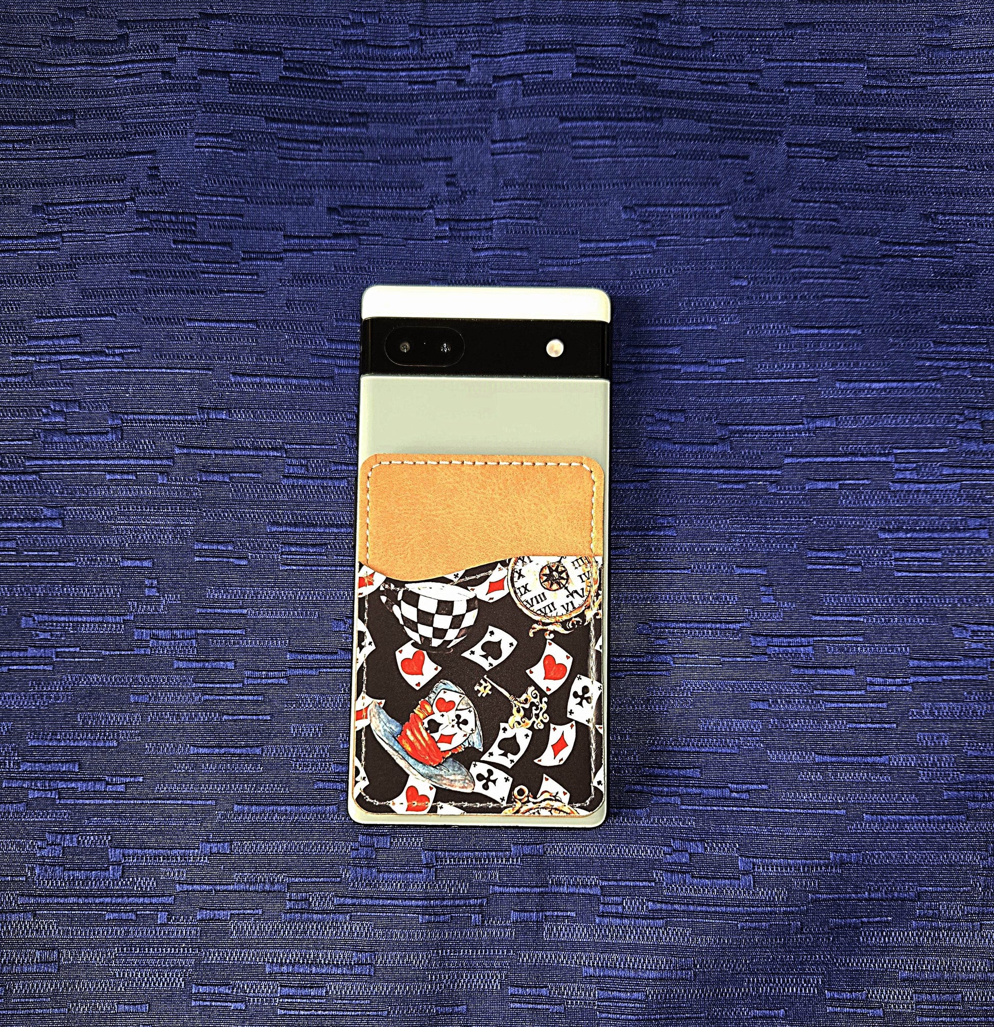 Alice Inspired Adhesive Cell Phone Wallet (Multiple designs available) - Vegas Custom Creations