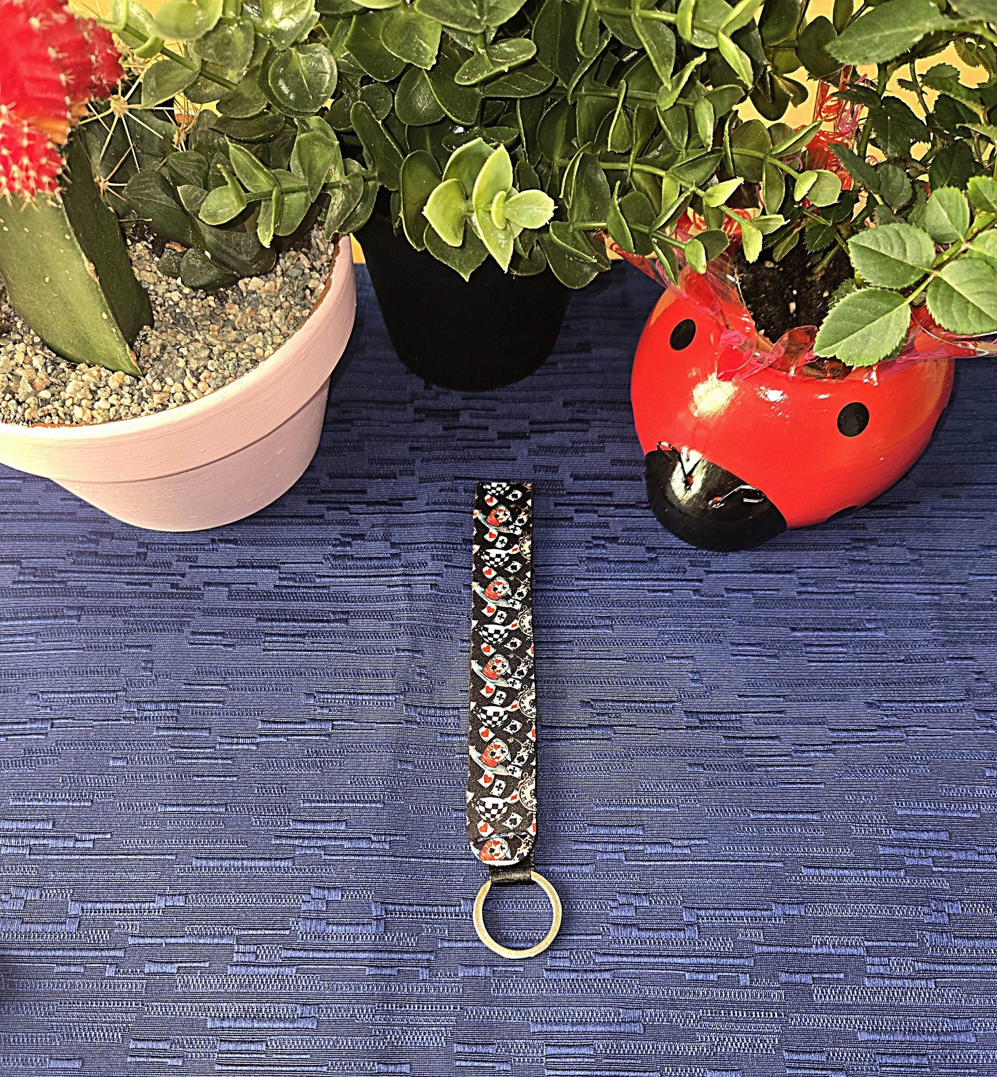 Alice Inspired Wristlet Key Chain (Multiple Designs Available) - Vegas Custom Creations