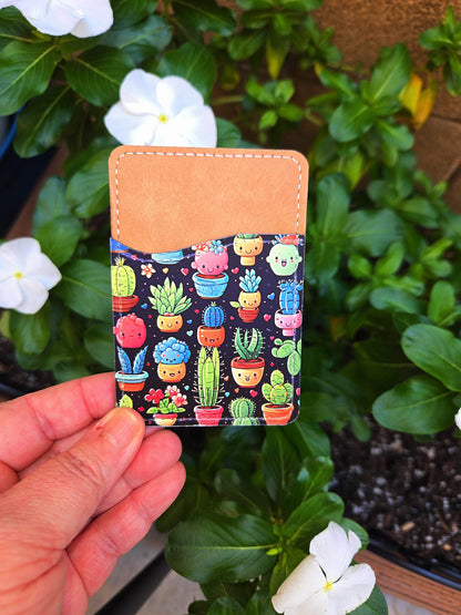 Cute Adhesive Cell Phone Wallets (Multiple designs available) - Vegas Custom Creations
