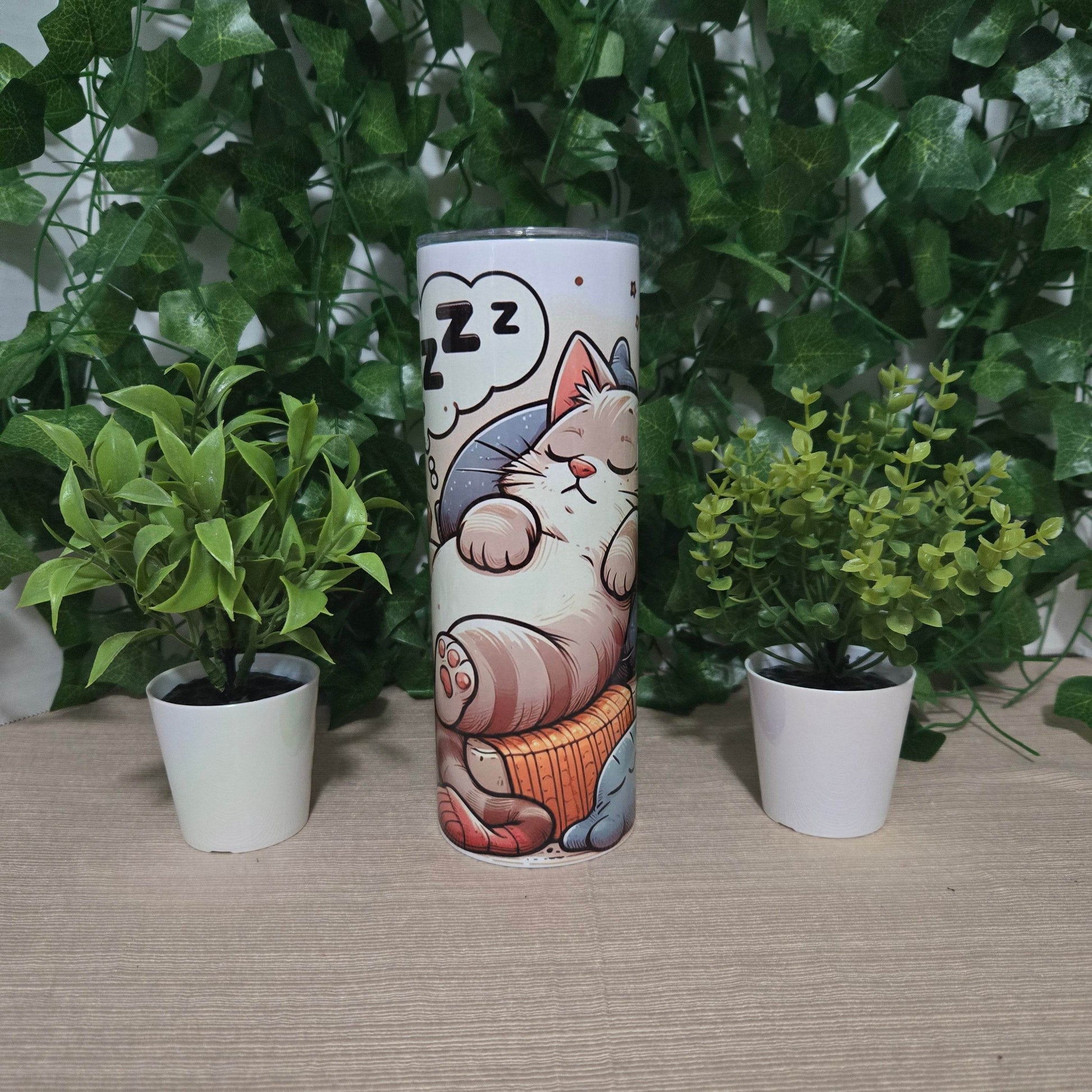 Lazy Cat Tumbler - Vegas Custom Creations