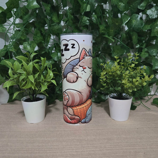 Lazy Cat Tumbler - Vegas Custom Creations