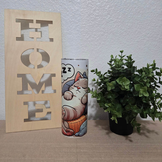 Lazy Cat Tumbler - Vegas Custom Creations