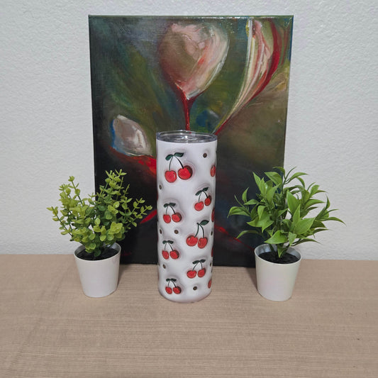 Cherry Inflated Tumbler - Vegas Custom Creations