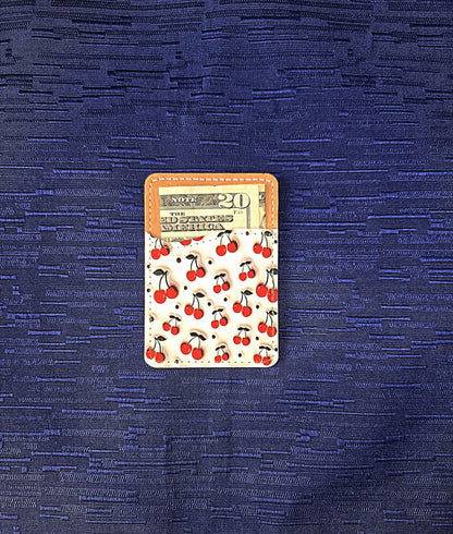 Cute Adhesive Cell Phone Wallets (Multiple designs available) - Vegas Custom Creations