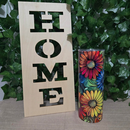 Daises Rainbow Tumbler - Vegas Custom Creations