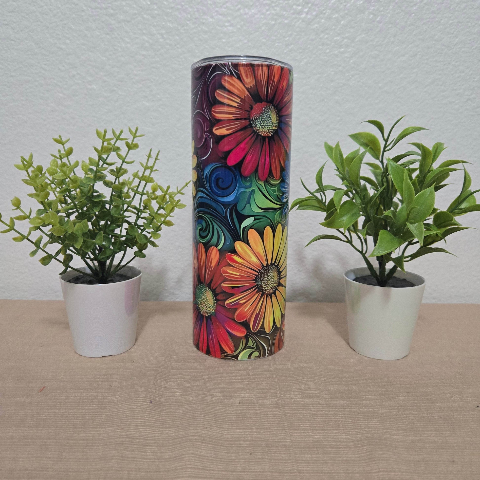 Daises Rainbow Tumbler - Vegas Custom Creations