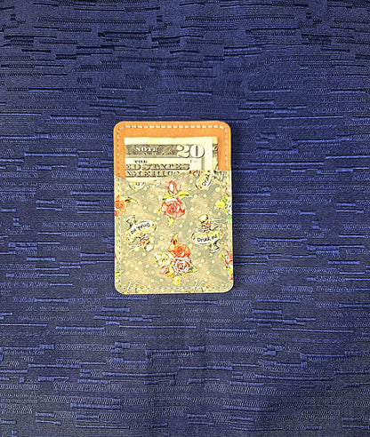 Alice Inspired Adhesive Cell Phone Wallet (Multiple designs available) - Vegas Custom Creations