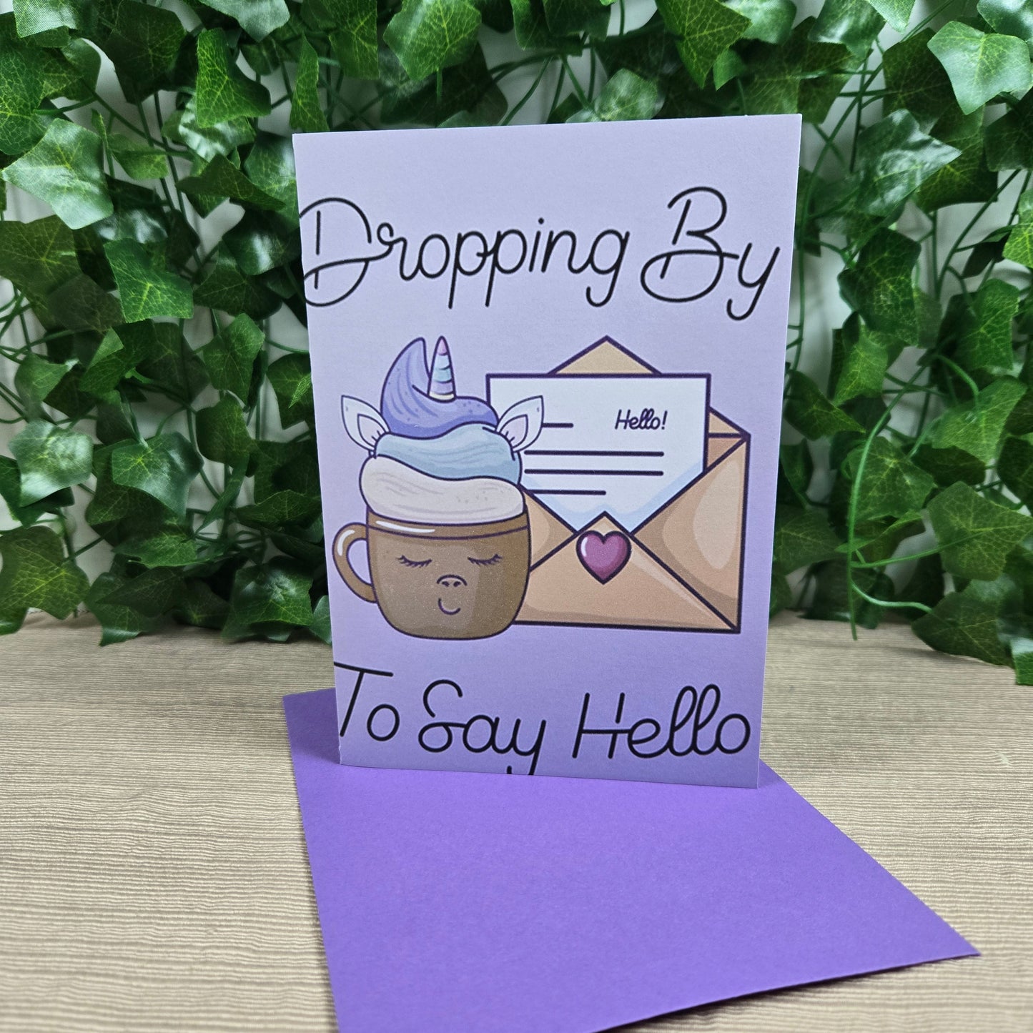 Dropping By to Say Hello, Thinking of You Card