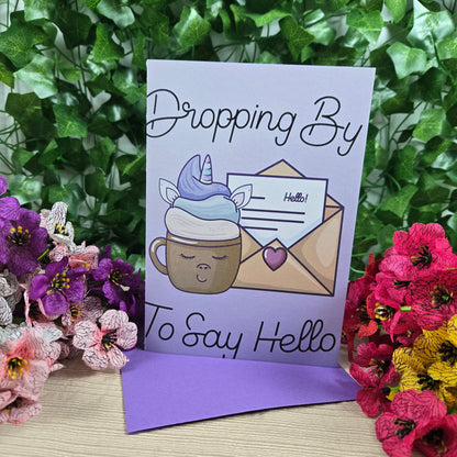 Dropping By to Say Hello, Thinking of You Card