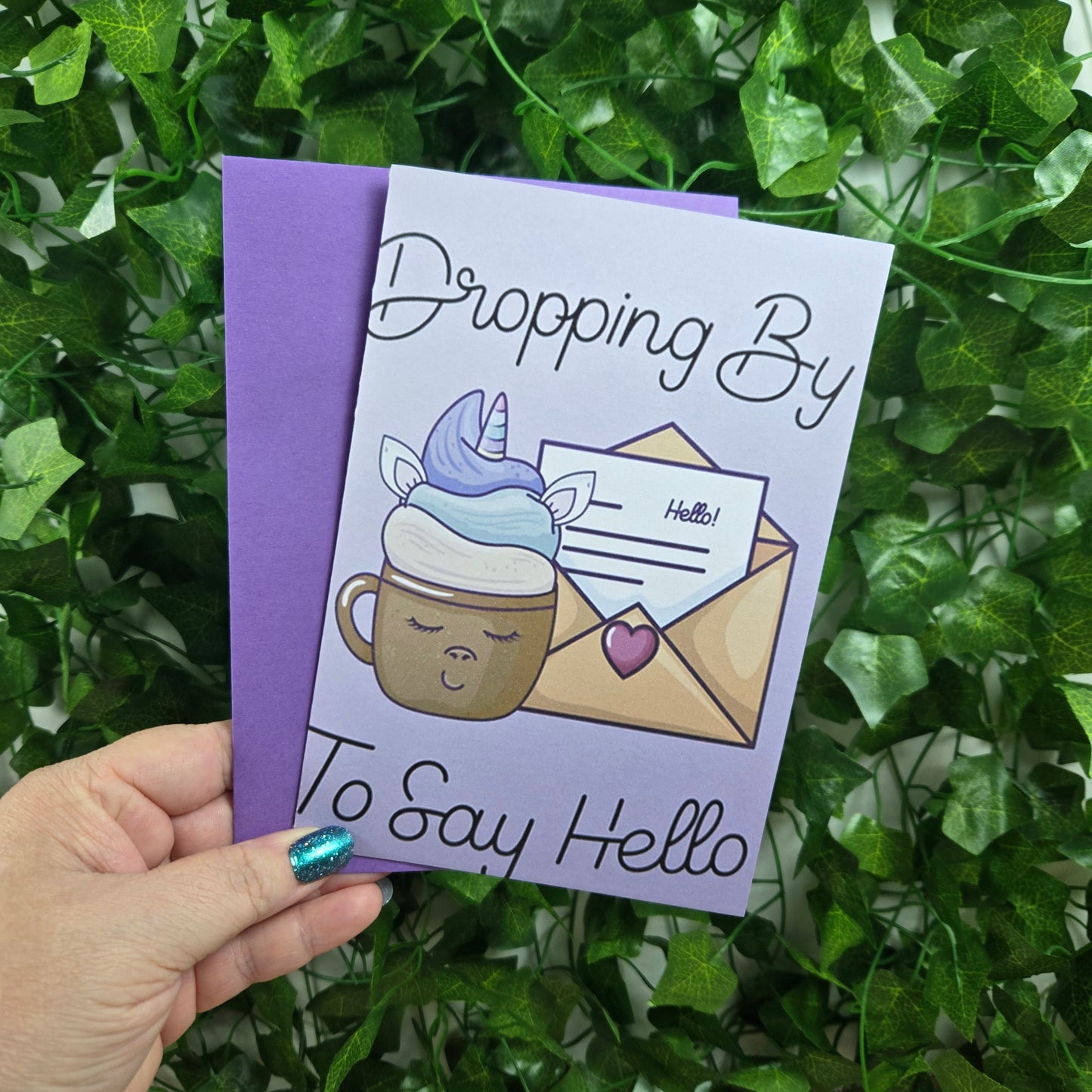 Dropping By to Say Hello, Thinking of You Card