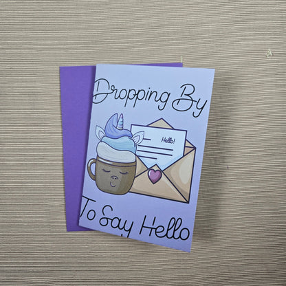 Dropping By to Say Hello, Thinking of You Card