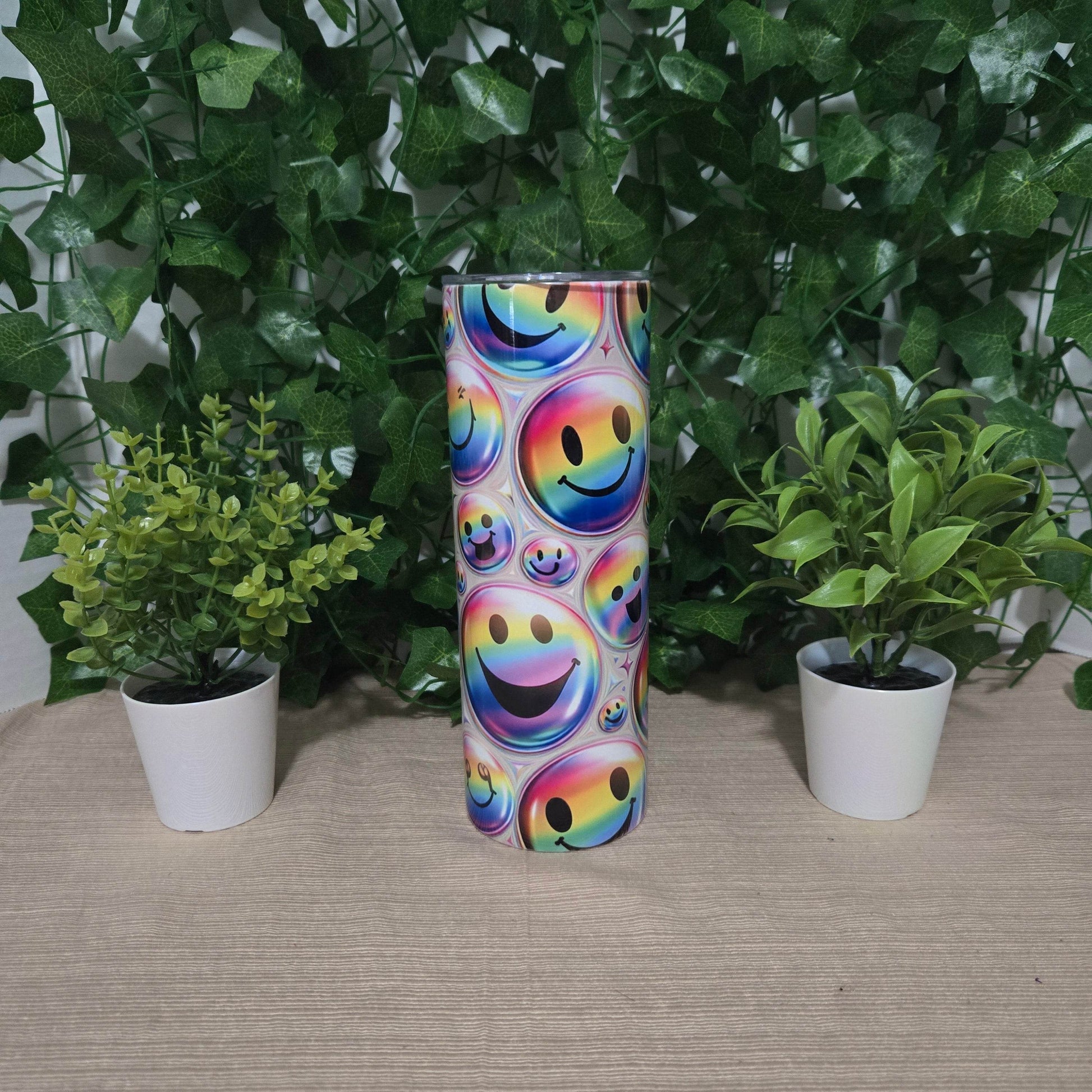 Emoji Holographic Inflated Tumbler - Vegas Custom Creations