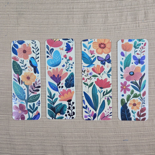 Watercolor Floral Bookmarks