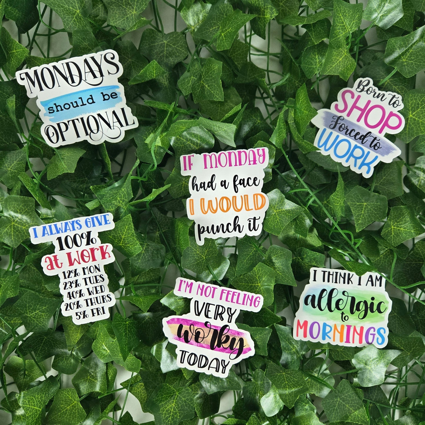 Sarcastic Work Stickers