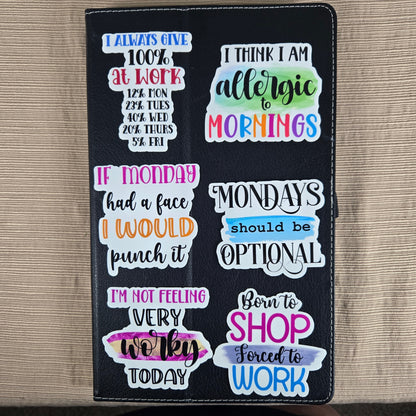 Sarcastic Work Stickers