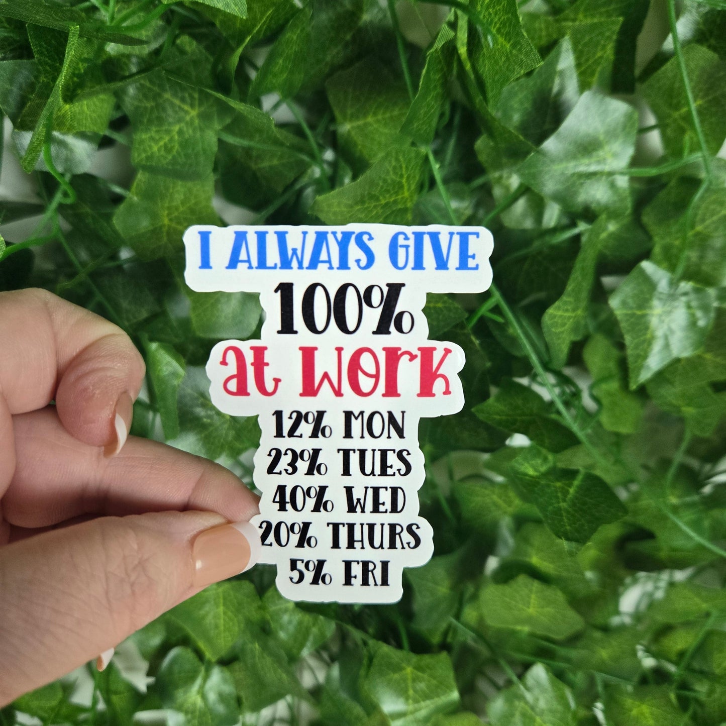 Sarcastic Work Stickers