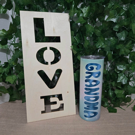 Floral Grandma Tumbler - Vegas Custom Creations