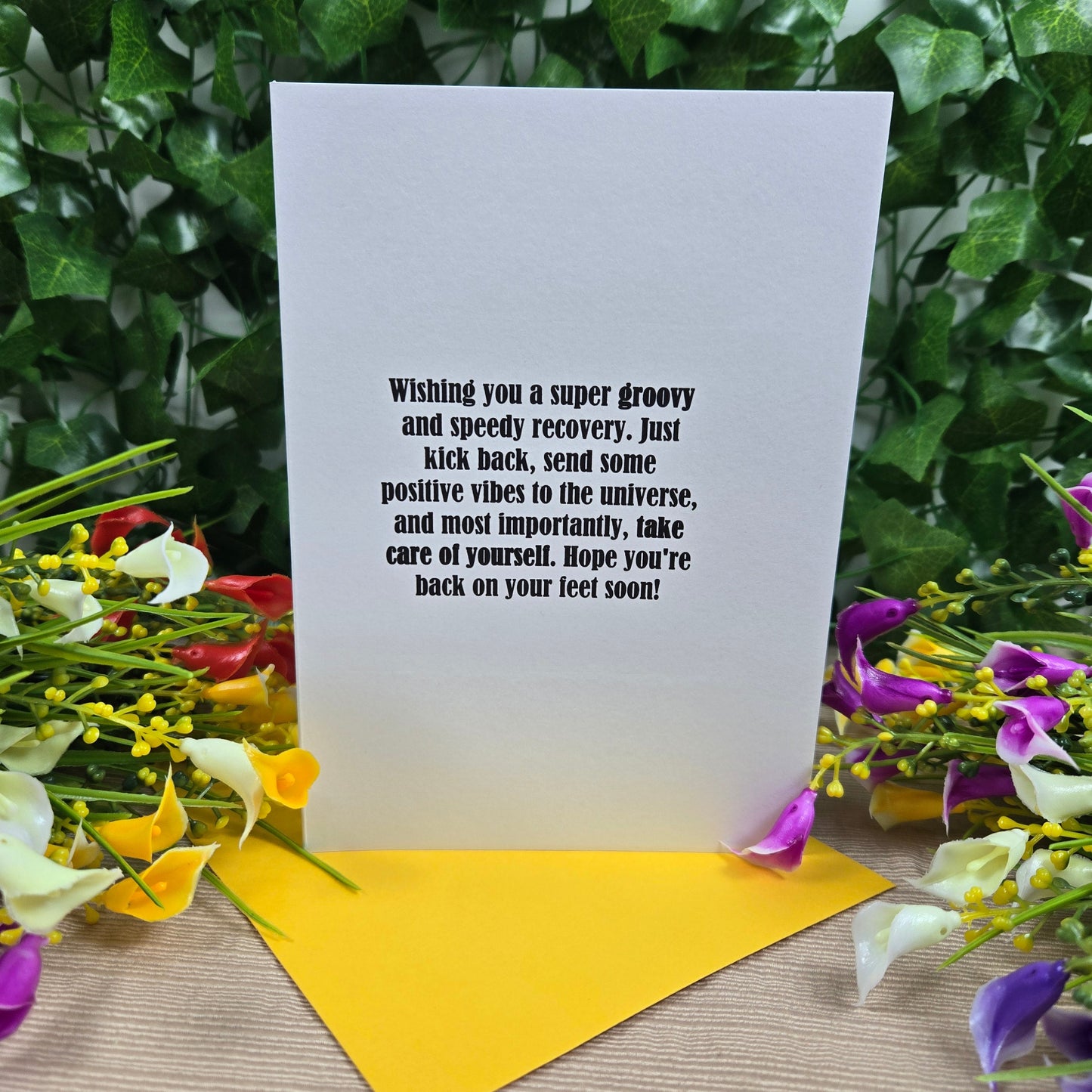 Groovy Get Well Soon Card