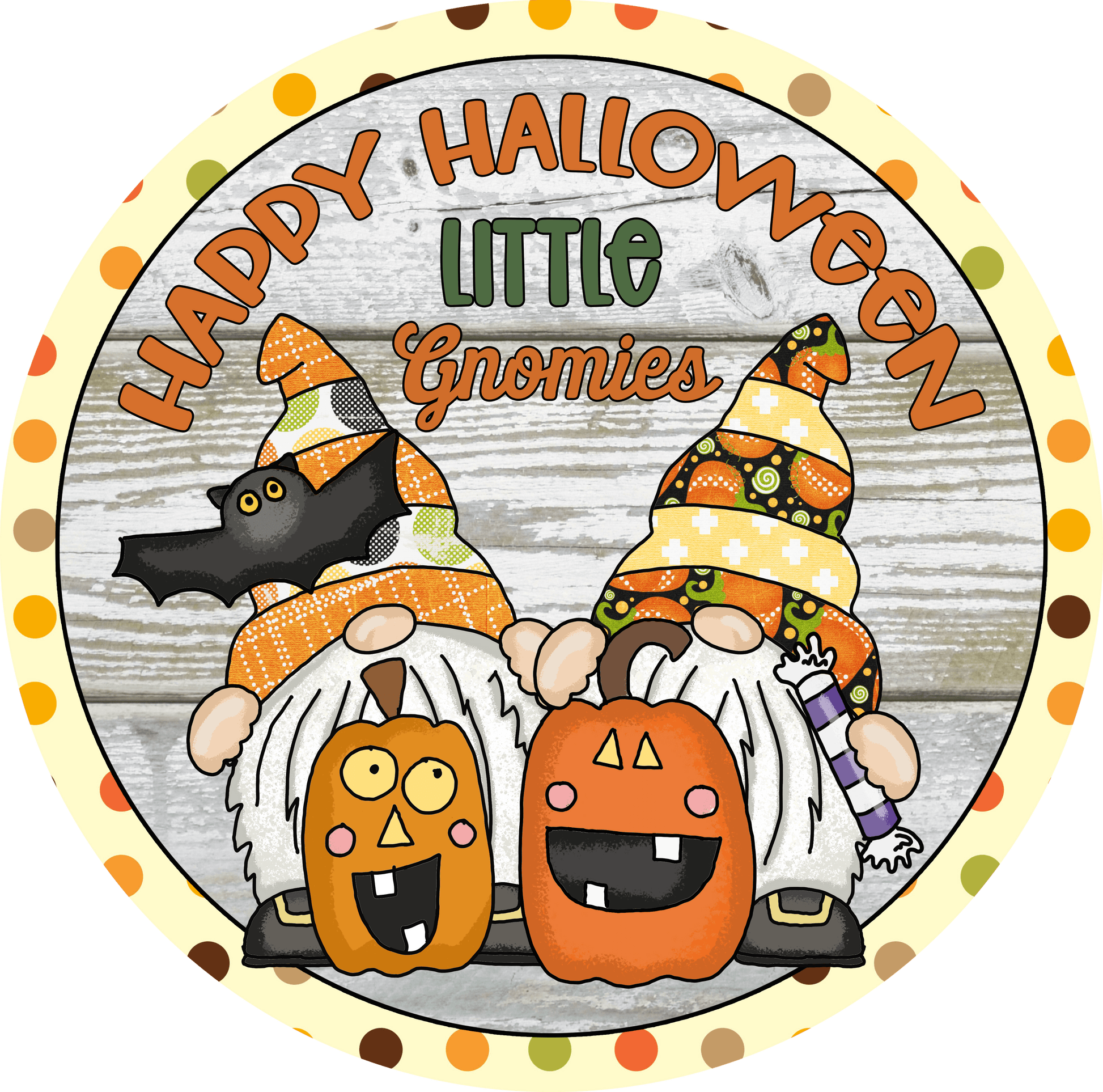 Round Ghoulishly Spooky Halloween Sign (Multiple Designs and Sizes Available) - Vegas Custom Creations