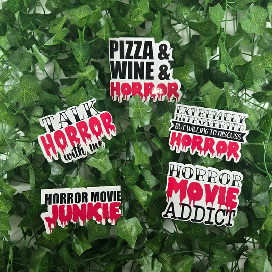Horror Movie Lover Stickers - Vegas Custom Creations