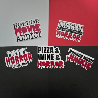 Horror Movie Lover Stickers - Vegas Custom Creations