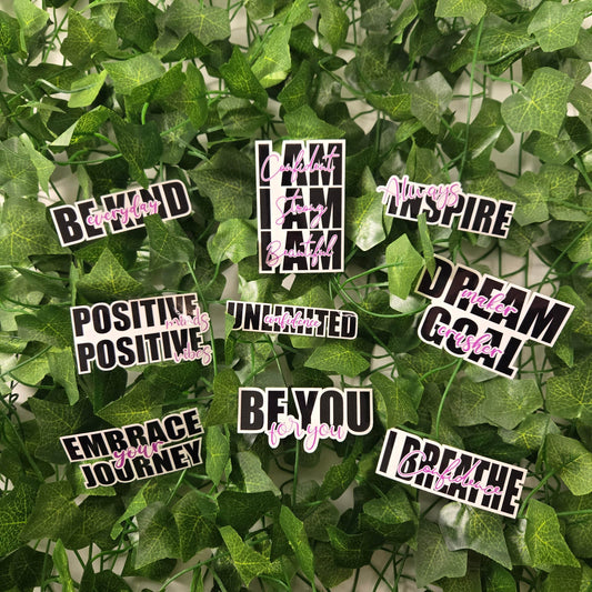 Cute Inspirational Stickers - Vegas Custom Creations