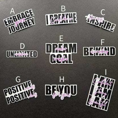 Cute Inspirational Stickers - Vegas Custom Creations