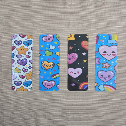 Kawaii Hearts & Stars Bookmarks