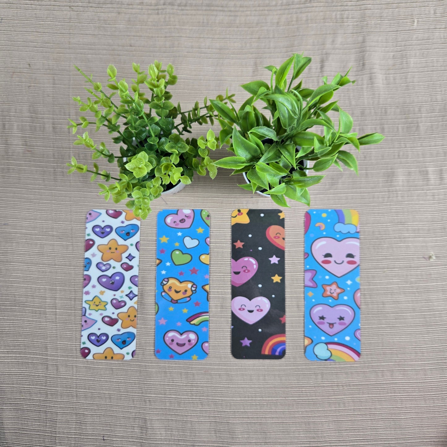 Kawaii Hearts & Stars Bookmarks