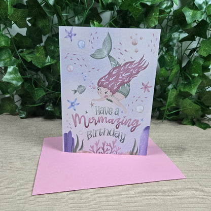 Mermazing Birthday Card