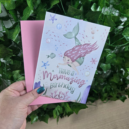 Mermazing Birthday Card