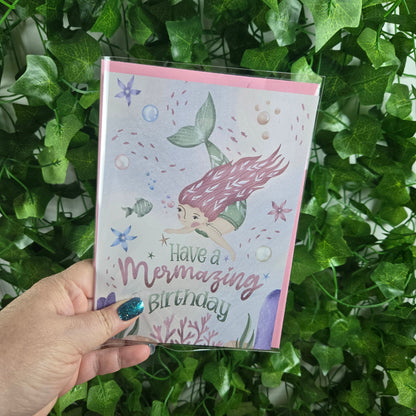Mermazing Birthday Card