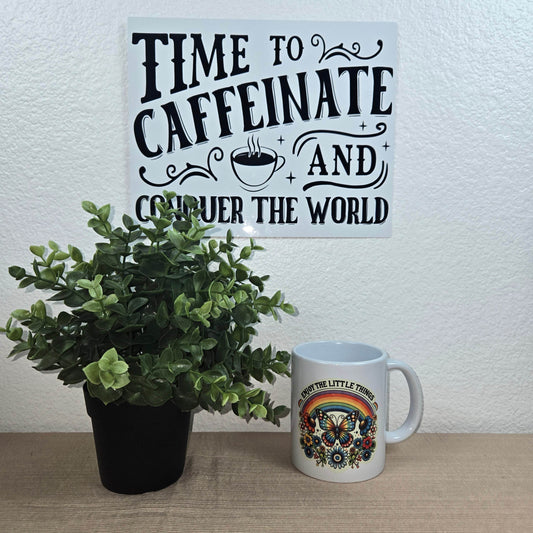 Enjoy the Little Things Motivational Coffee Mug - Vegas Custom Creations