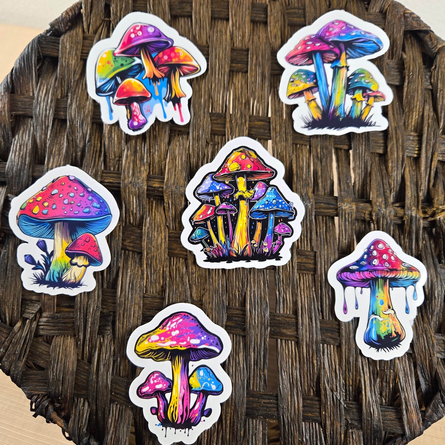 Mushroom Stickers - Vegas Custom Creations