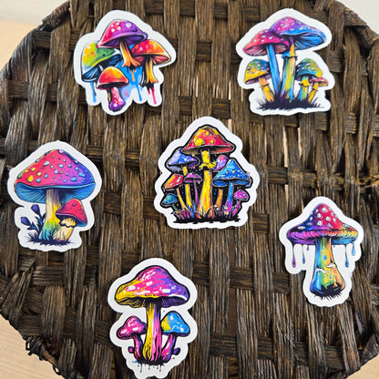 Mushroom Stickers - Vegas Custom Creations