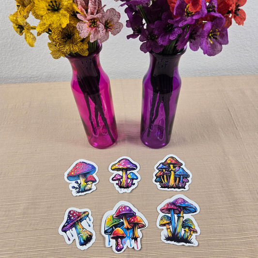Mushroom Stickers - Vegas Custom Creations