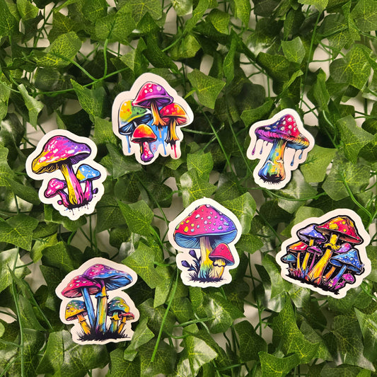 Mushroom Stickers - Vegas Custom Creations
