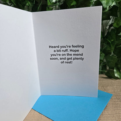 Paws and Relax Get Well Soon Card