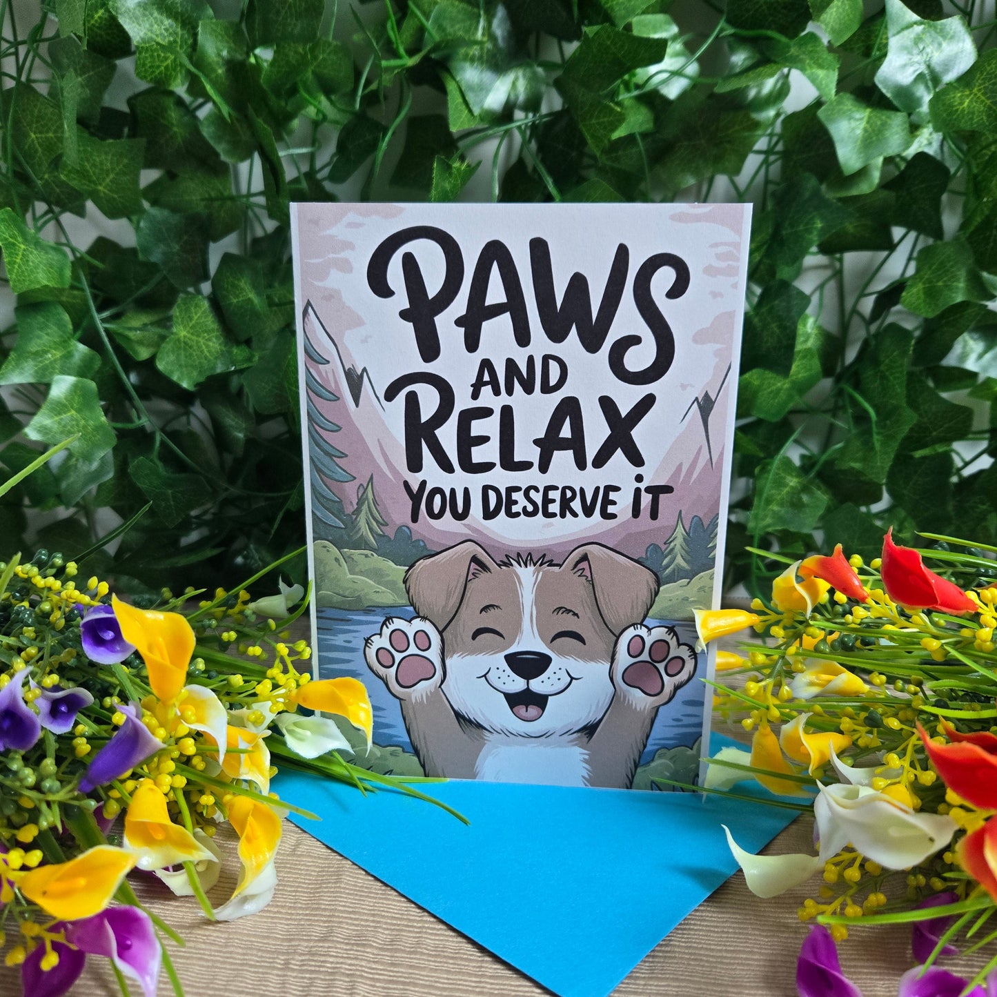 Paws and Relax Get Well Soon Card