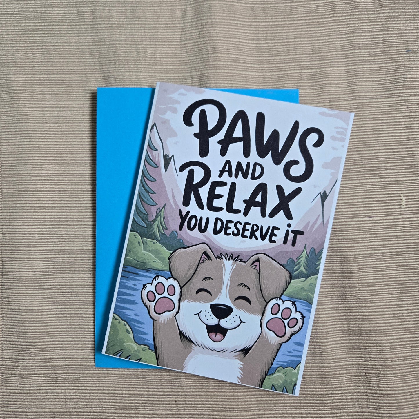 Paws and Relax Get Well Soon Card