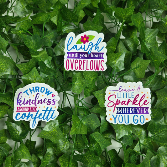 Positivity Stickers - Vegas Custom Creations