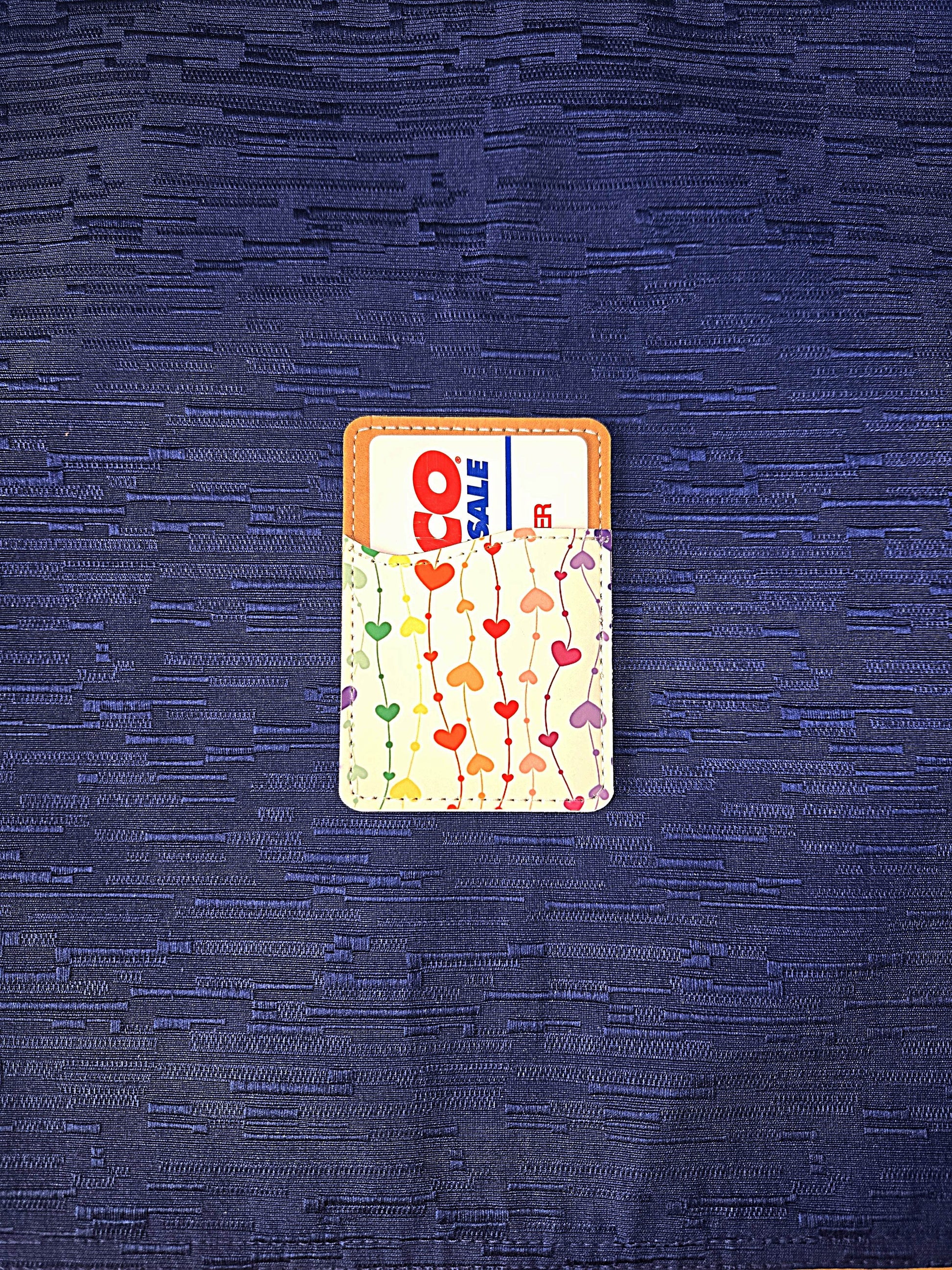 Cute Adhesive Cell Phone Wallets (Multiple designs available) - Vegas Custom Creations