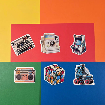Retro 80's Stickers - Vegas Custom Creations