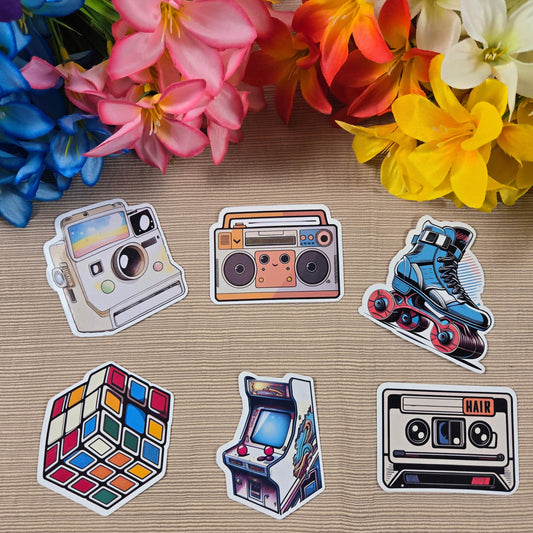 Retro 80's Stickers - Vegas Custom Creations
