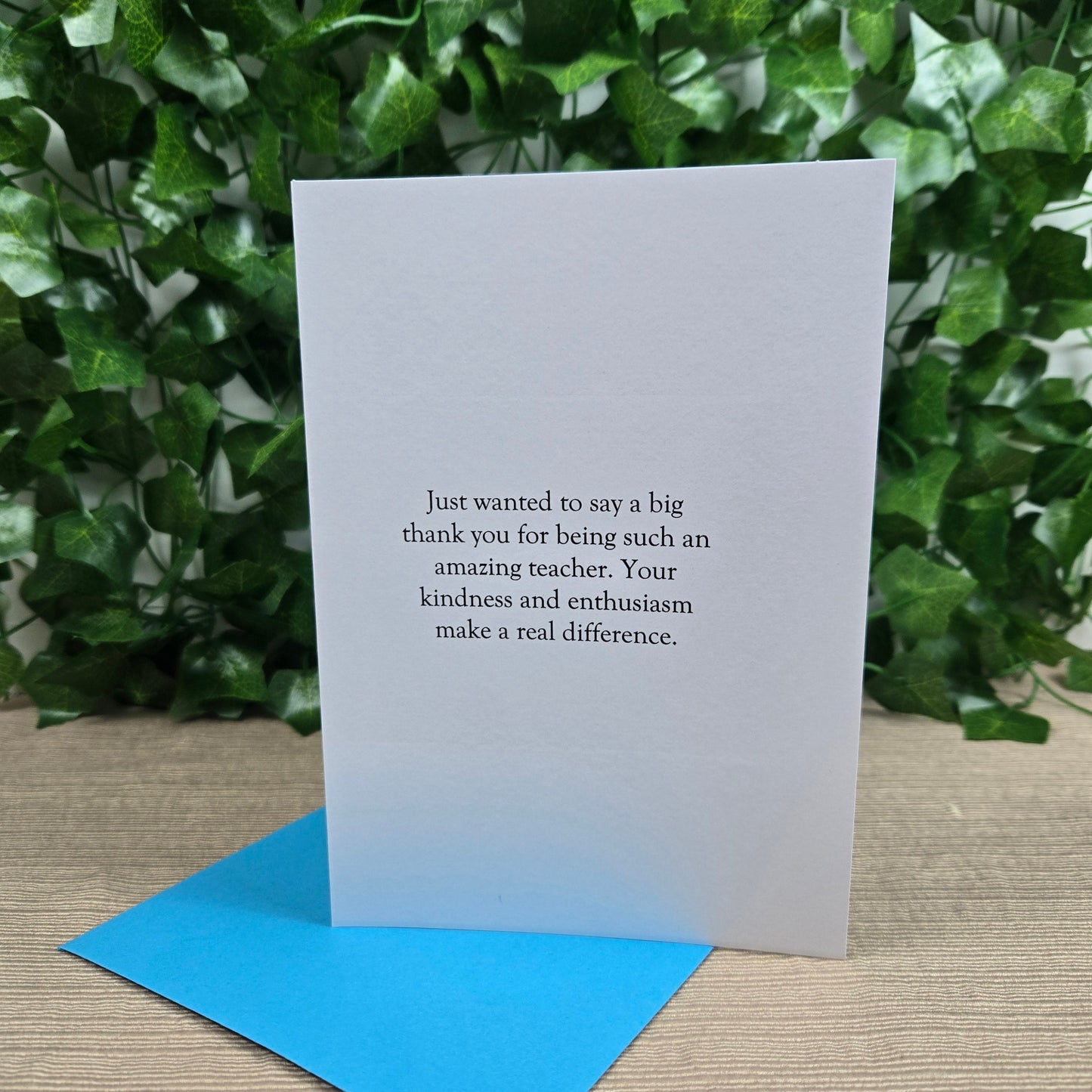 Teacher Thank you Card