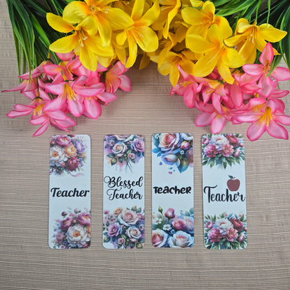 Floral Teacher Bookmarks