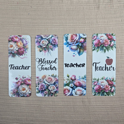 Floral Teacher Bookmarks