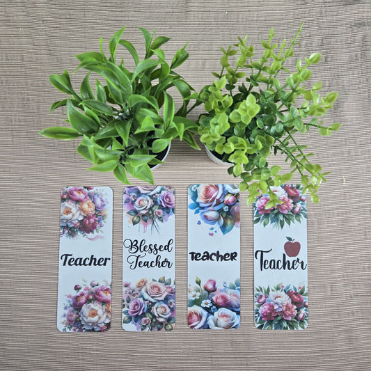 Floral Teacher Bookmarks