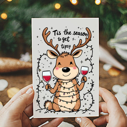5-Pack Tis the Season Christmas Cards – 4x6 with Envelopes & Stickers
