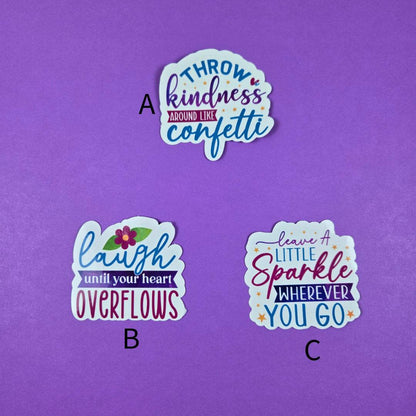 Positivity Stickers - Vegas Custom Creations